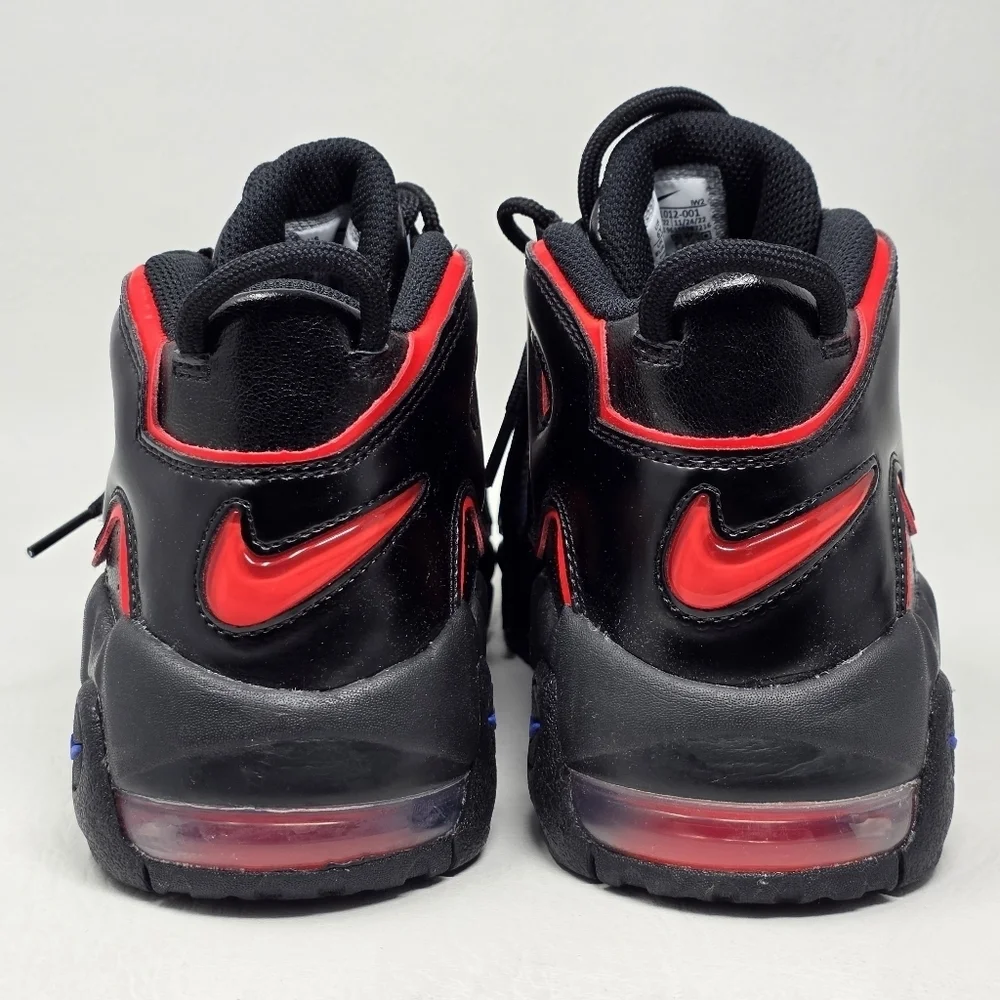 Nike Air More Uptempo 96 Black Retro High Top Basketball Sneakers Youth Size 6Y